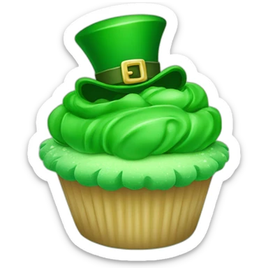 Happy st Patrick’s day cupcake sticker