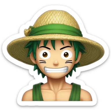 Luffy zoro sticker