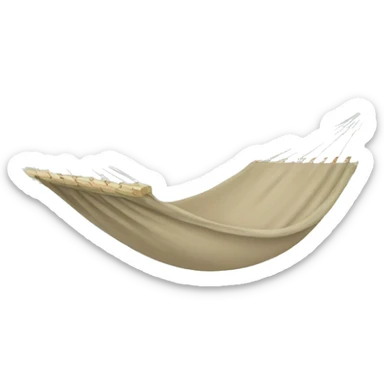 Beige hammock  sticker