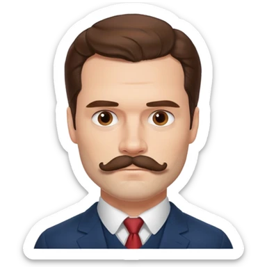 henry cavill with mustache sticker