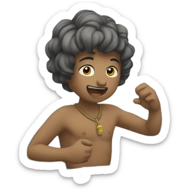 chipi barijho robando cadenita sticker