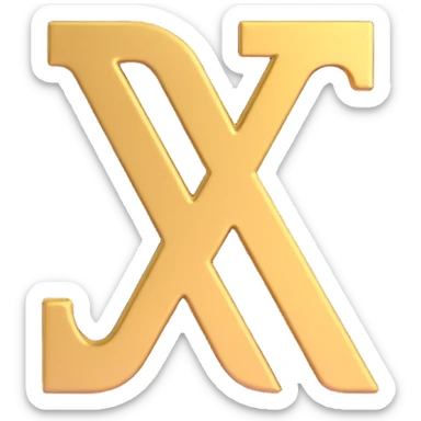 golden plus sign sticker