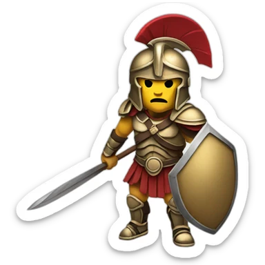 Spartan-warrior sticker