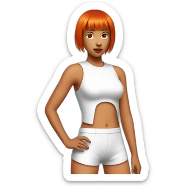Leeloo of the 5th element sticker