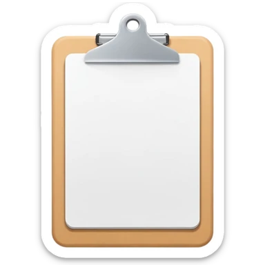 minimalistic clipboard emoji sticker