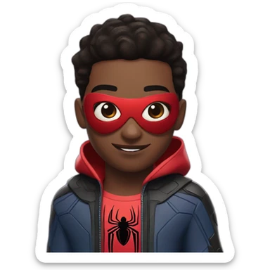 Spiderman across spider verse miles morales sticker