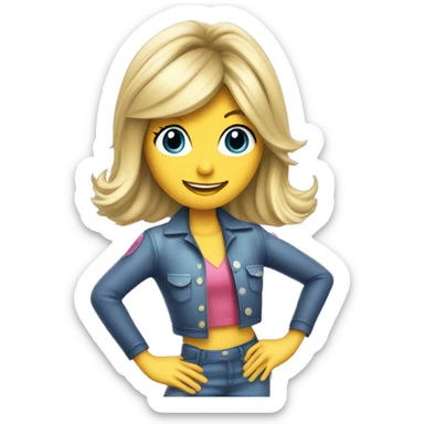 Xanadu roller skating Olivia newton sticker