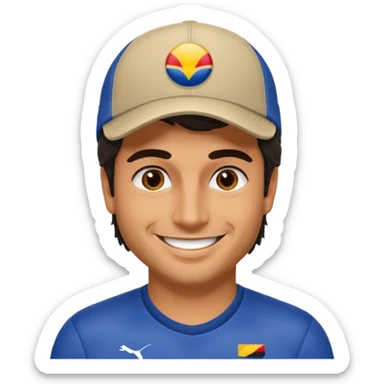 Carlos Sainz William's F1 driver not wear a hat sticker