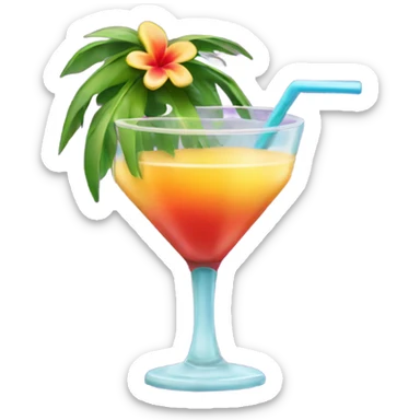 tropical cocktail  sticker