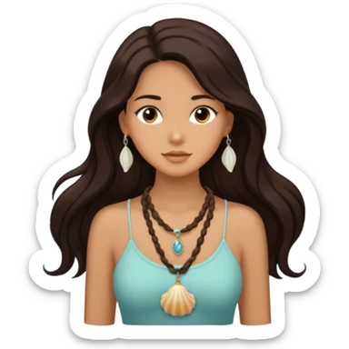 mujer del mar sticker