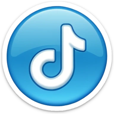 An emoji of the tiktok verified tick sticker