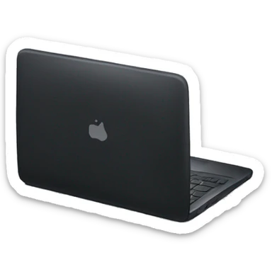 black laptop sticker