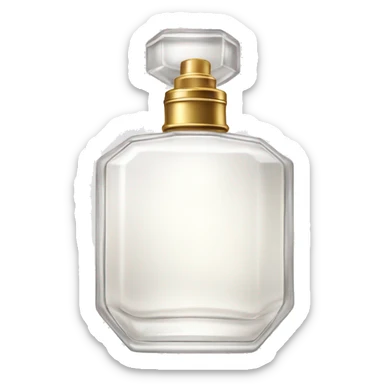 aesthetic white perfume bottle sticker