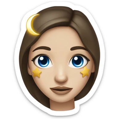 White Skin care on white freackles skin of a brunett blue eyes girl under eyes gel Gold eye patches shaped sticker