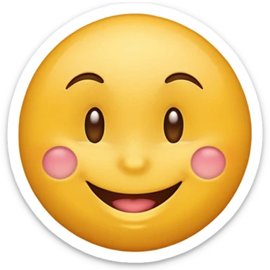 flirty round emoji sticker