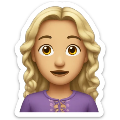 Natalí con anteojos sticker