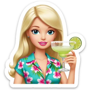 Margaritaville Barbie  sticker