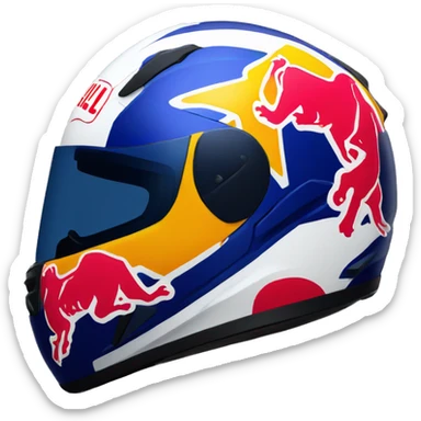 redbull motorbike helmet sticker