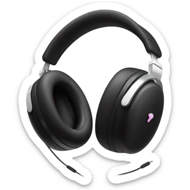 An aesthetic pair of headphones airpods max  sticker