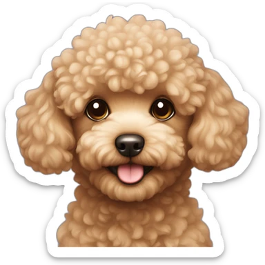 Toy poodle sticker