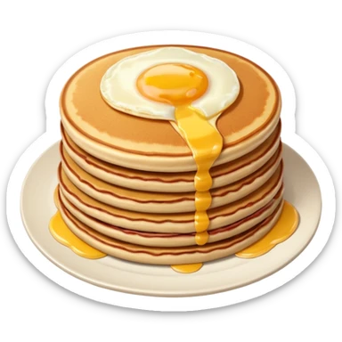SPAM meat, eggs and pancakes  sticker