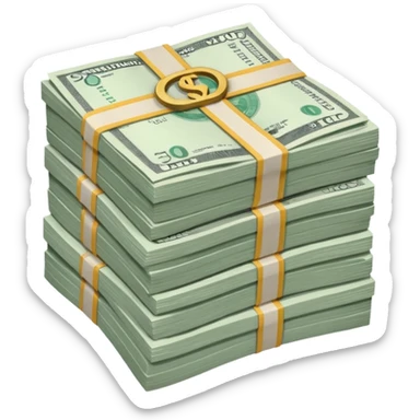 financial bills sticker