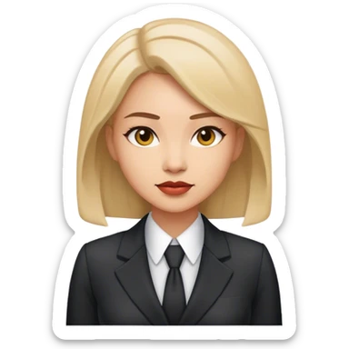 Ejecutiva de banco sticker