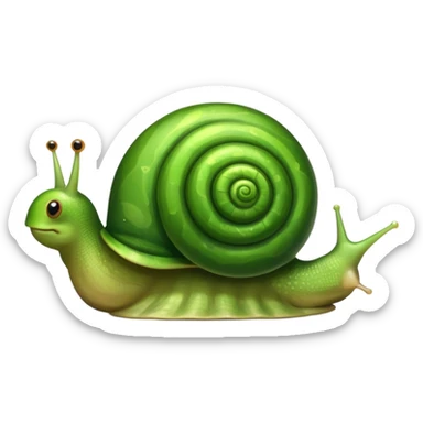 green snail sticker