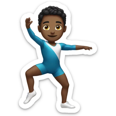 gymnastics boy sticker