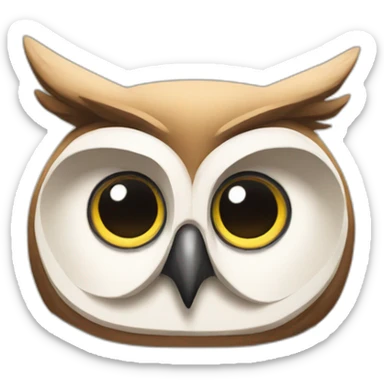 stoic owl sticker