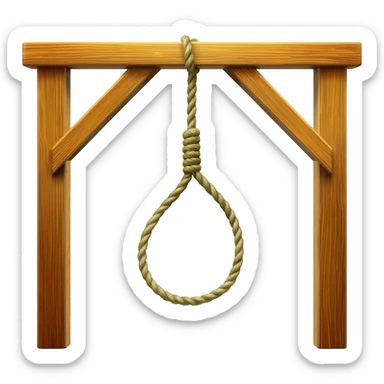 Hangman sticker
