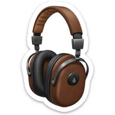 Brown and jeanse headphones beats minimalism no people sticker