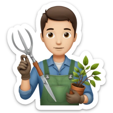 GARDENER WITH SESORS sticker