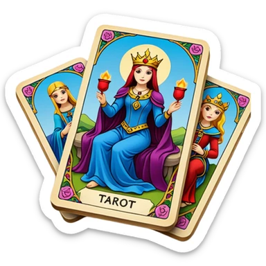 tarot cards sticker