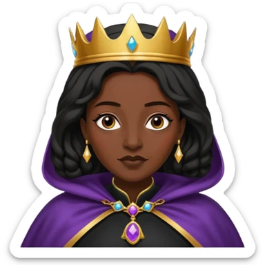 black Cape Queen elder sticker