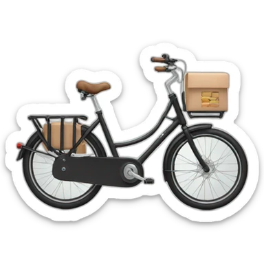 front cargo bicycle sticker