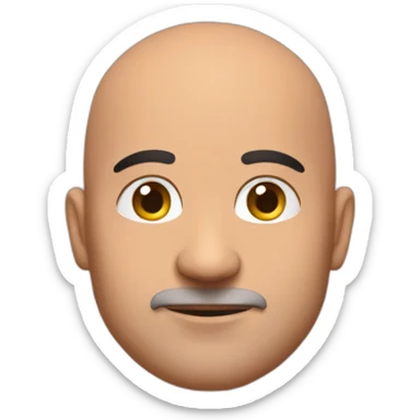 Bald Lebanese agile coach with pink tshirt sticker