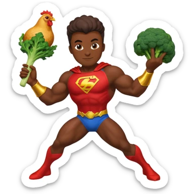 mister energy is a chain store selling healthy food, such as chicken, pork, or fish with vegetables.
create a mascot/superhero logo for this. sticker