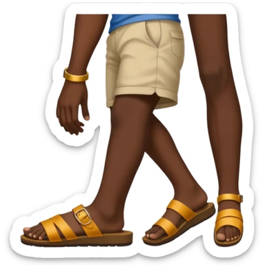 
palm in profile shows feet sticker