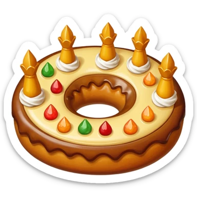 roscon de reyes DE ESPAÑA pero sin velas, sticker