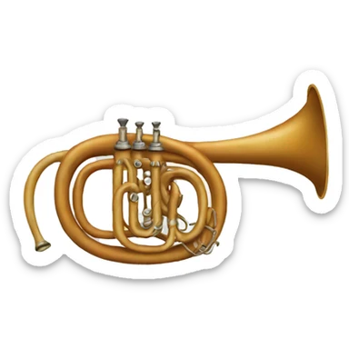 Hunting horn sticker