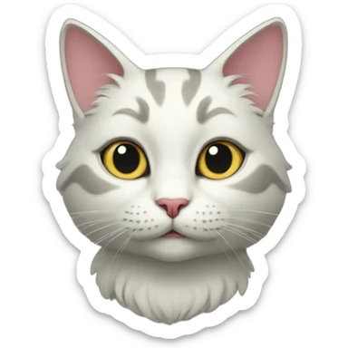 Alice in wonderland cat sticker