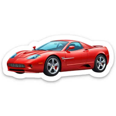 Car Poster y2k sticker