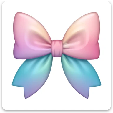 sakura bow with pastel ombre sticker