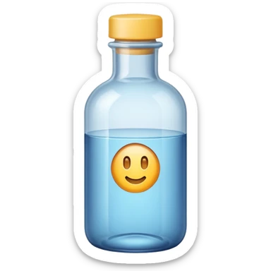 une bouteille de cristaline sticker