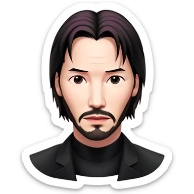 Keanu Reeves Neo Matrix pink sticker