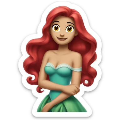 Ariel Disney with just upper body sticker