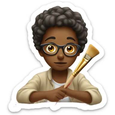 I have been working on this picture all day. sticker