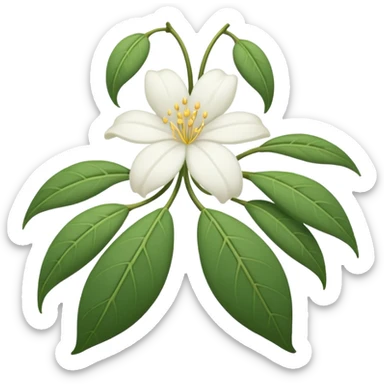 wilted jasmine emoji sticker