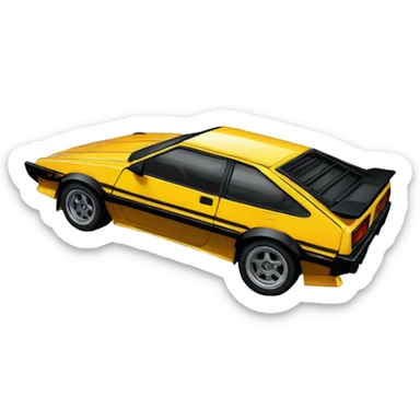 AE86 trueno initial D sticker